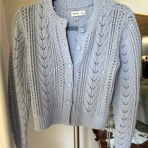Hollister Women's Light Blue Cardigan